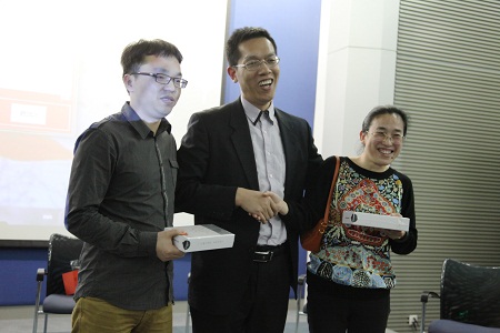 知识产权出版社上线产品发布会 获得ipad奖品 2015.4.24